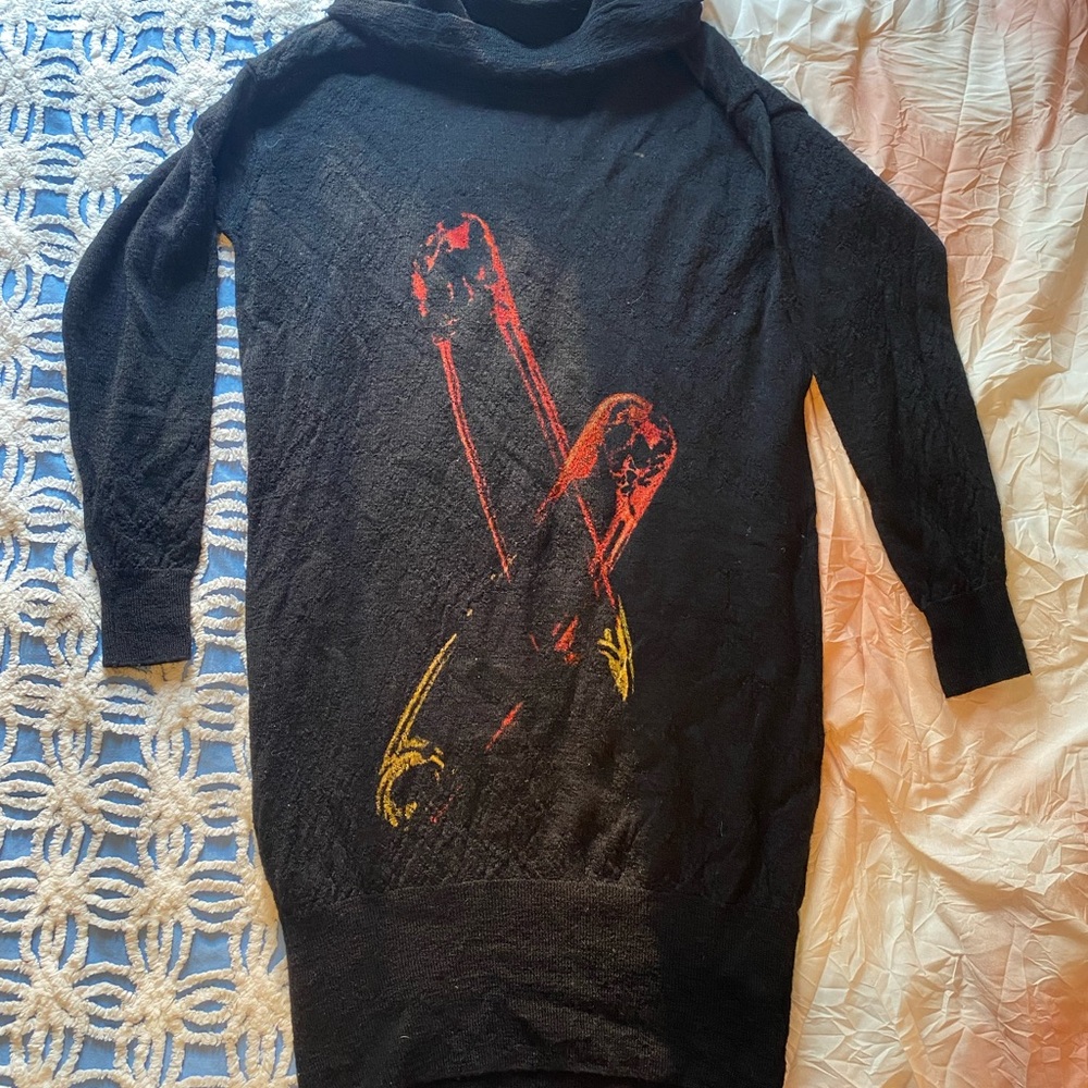 Alexander McQueen Safety Pin Sweater Dress